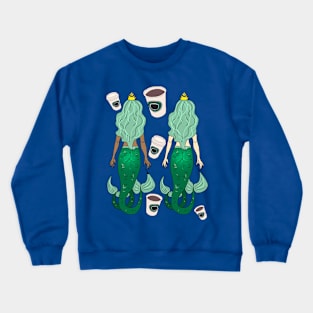 Star Butts Coffee Mermaids Crewneck Sweatshirt